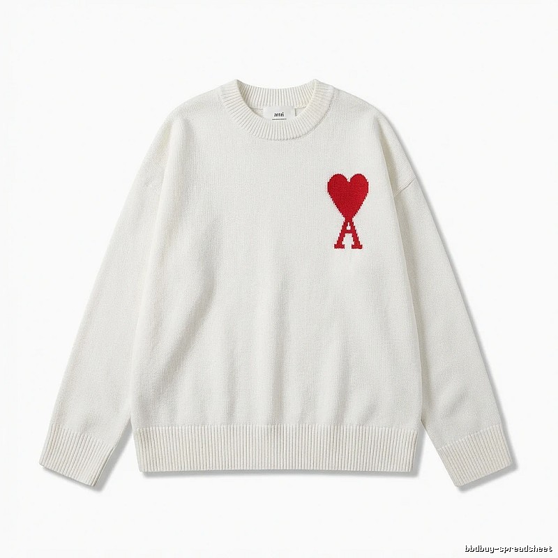 AMIRI Love Casual Style White Sweater