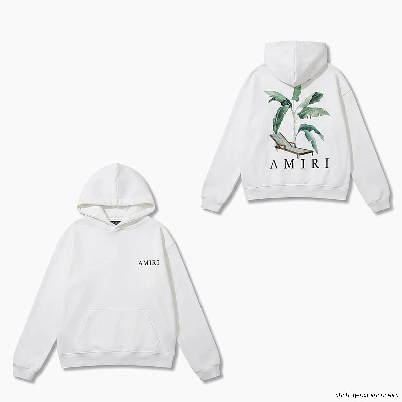 AMIRI Printed Casual White Hoodie