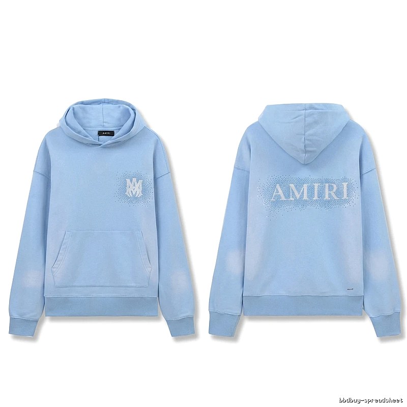 AMIRI Printed Leisure Style Light Blue Sweatshirt