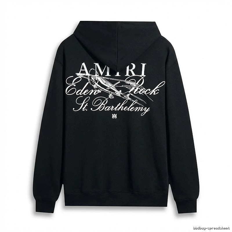 AMIRI Printed Retro Style Black Sweatshirt