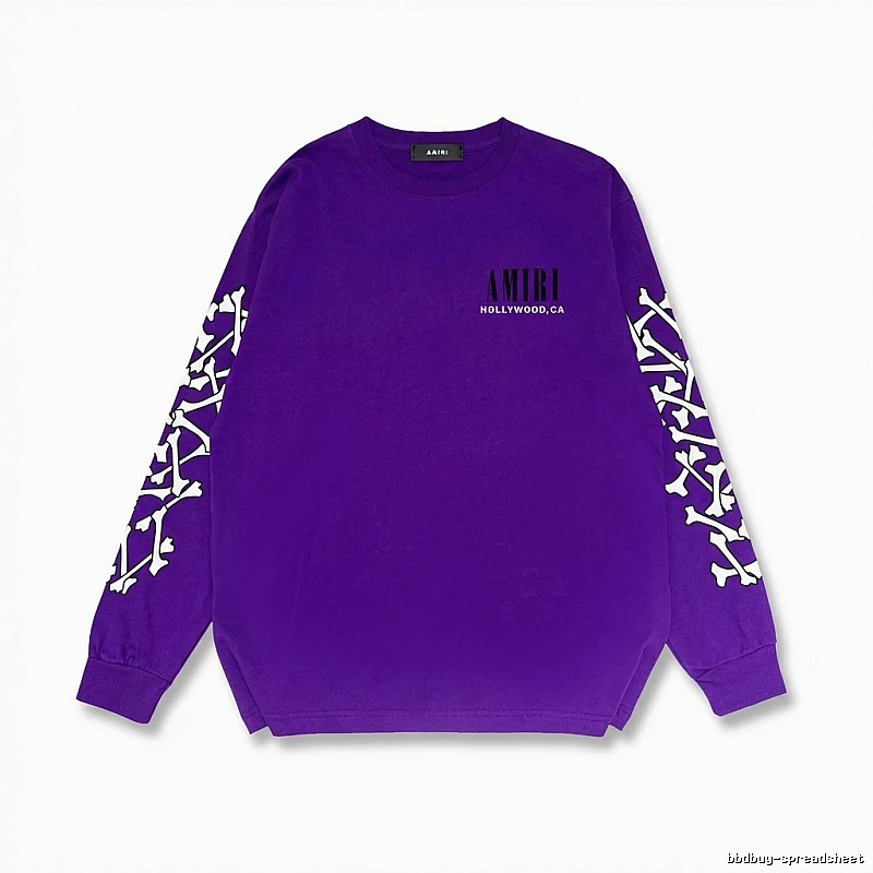 AMIRI purple sweatshirt with bone print
