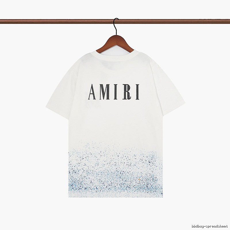 Amiri Relaxed Graphic T-shirt White Blue Amiri with Designer-Inspired Detail