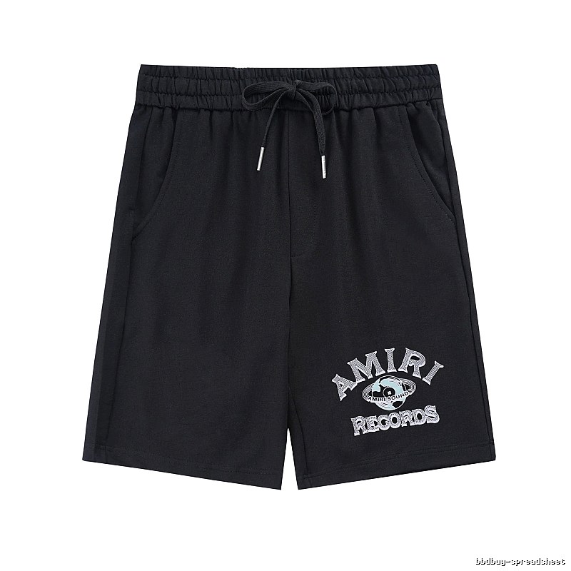 Amiri Streetwear Logo shorts Black Casual Amiri with Logo Accent