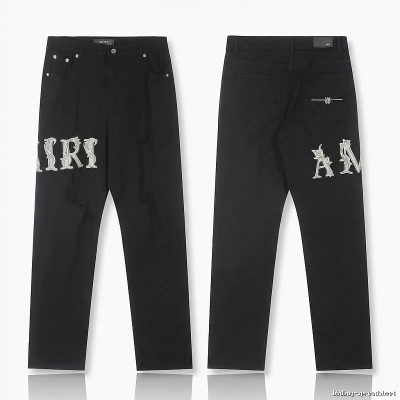 AMIRI vintage-style black jeans