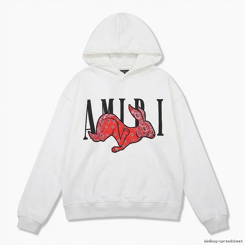 AMIRI White Sweatshirt with Rabbit Print