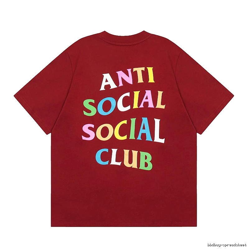 Anti Social Social Club Lightweight Logo T-shirt Black Orange Anti for Trend Styling