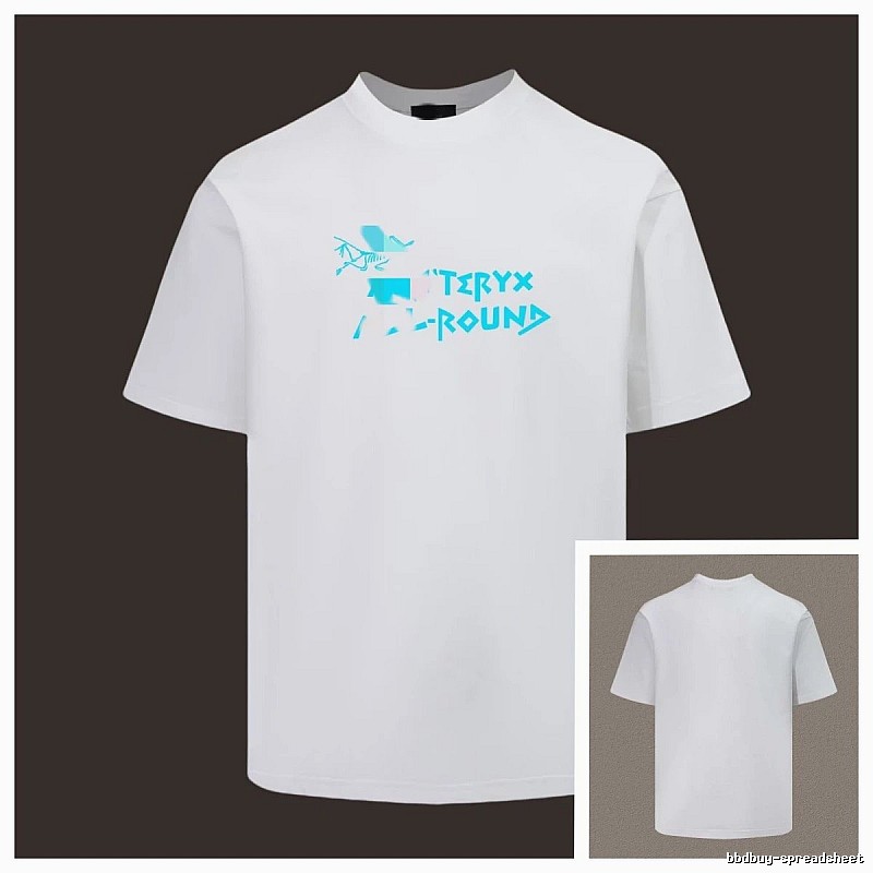 Arc'teryx Printed Outdoor Style White Short-sleeve T-shirt