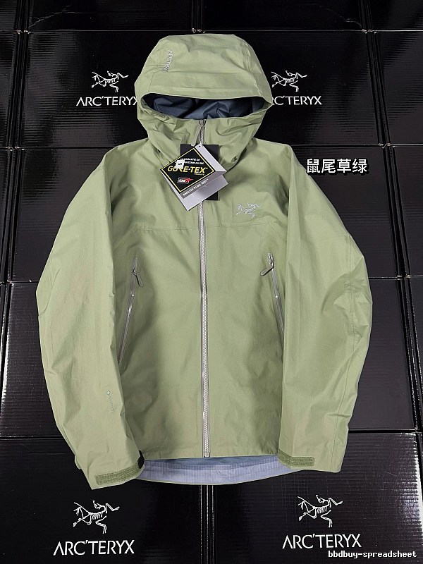Arc’teryx sage green windbreaker