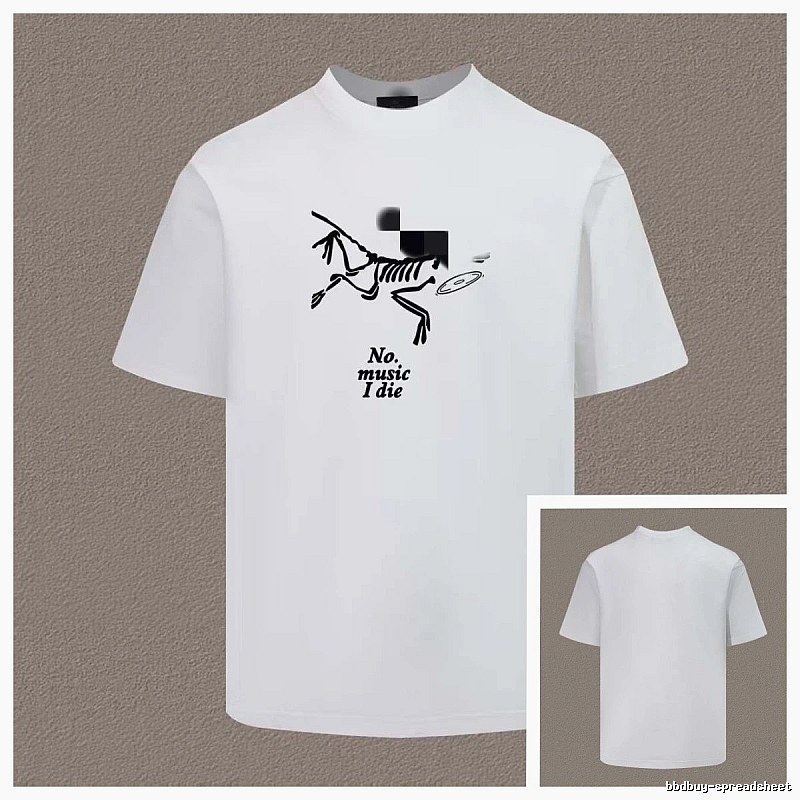 Arc'teryx Skull Print Trendy Cool Style White T-Shirt