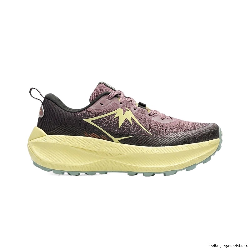 ASICS Trail Running Black and Pink Sneakers