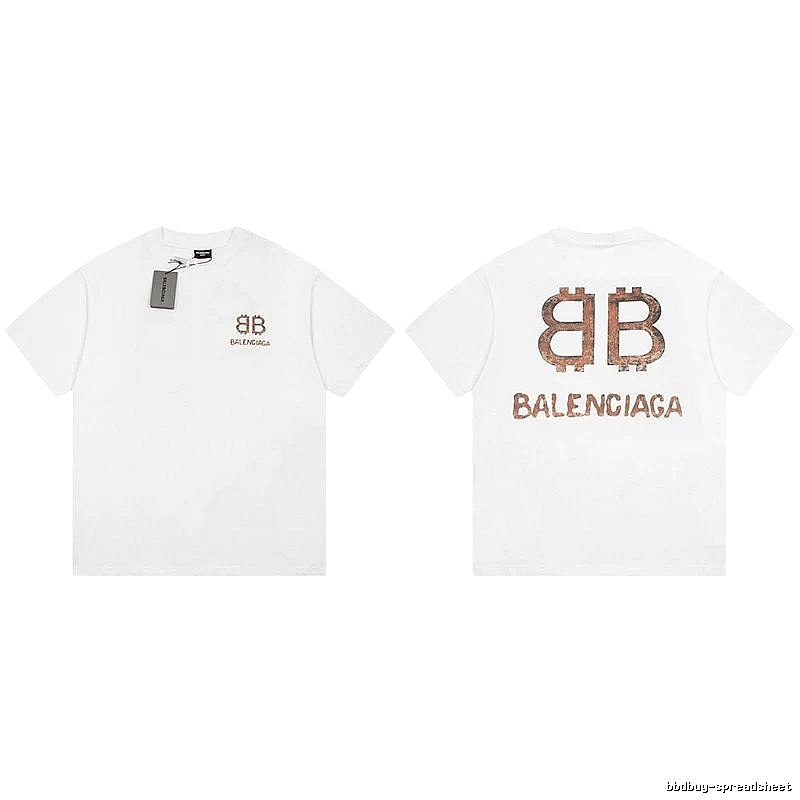 Balenciaga BB Print White T-shirt