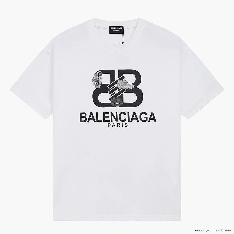 Balenciaga BB Series Simple White T-shirt