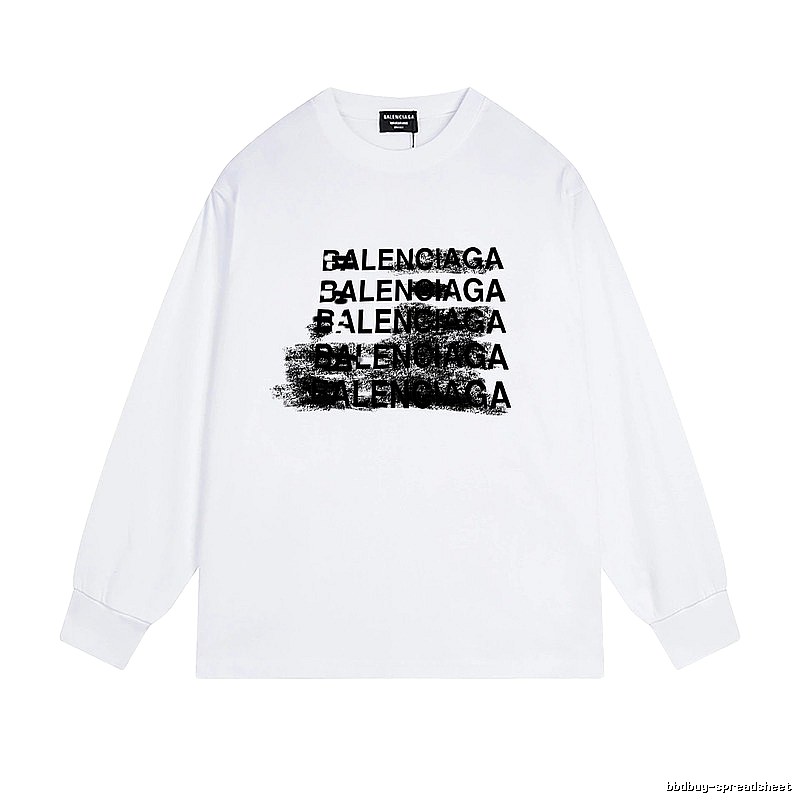 Balenciaga letter-style white T-shirt