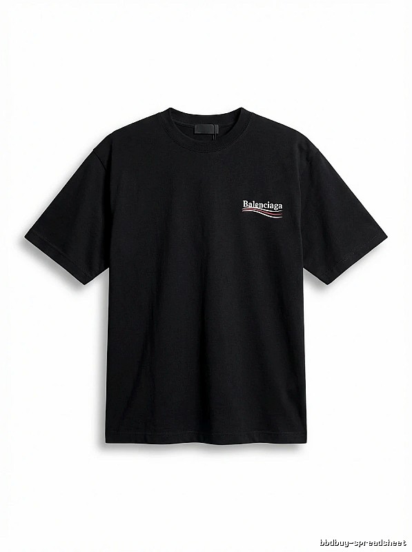 Balenciaga minimalist style black T-shirt