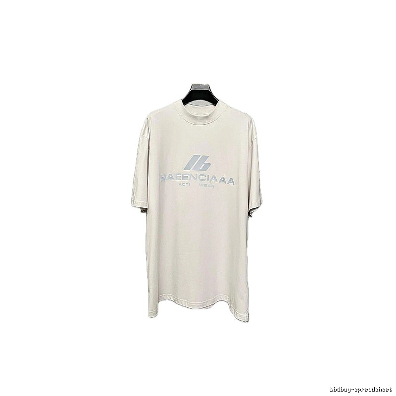 Balenciaga minimalist style off-white T-shirt