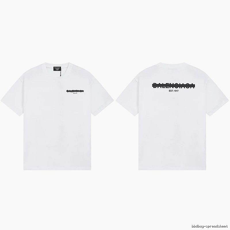Balenciaga minimalist style white T-shirt