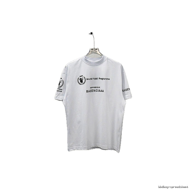 Balenciaga minimalist style white T-shirt