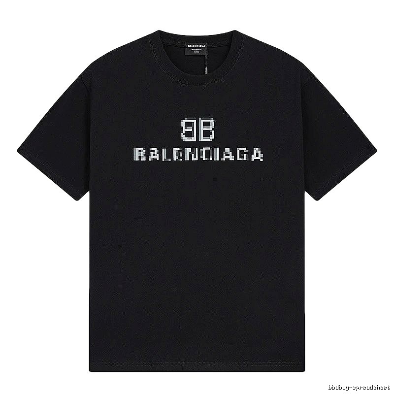 Balenciaga pixel-style black T-shirt