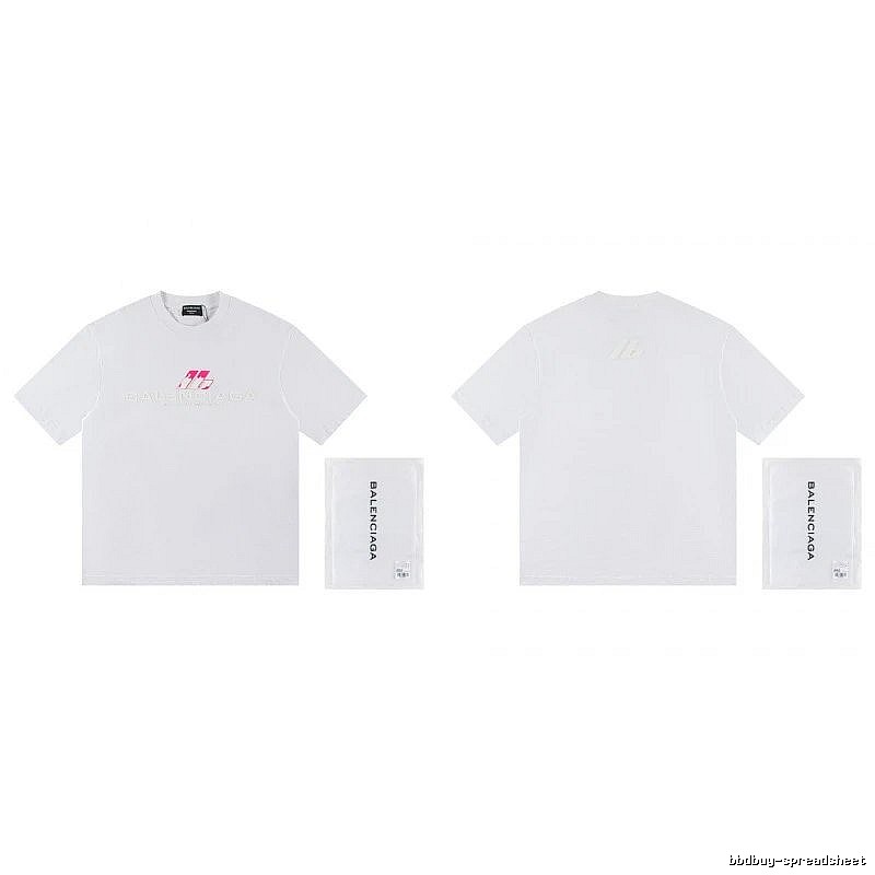 Balenciaga Printed Streetwear-style White T-Shirt