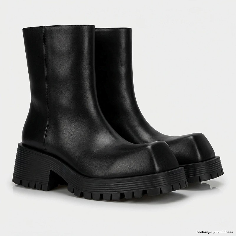 Balenciaga rubber black short boots