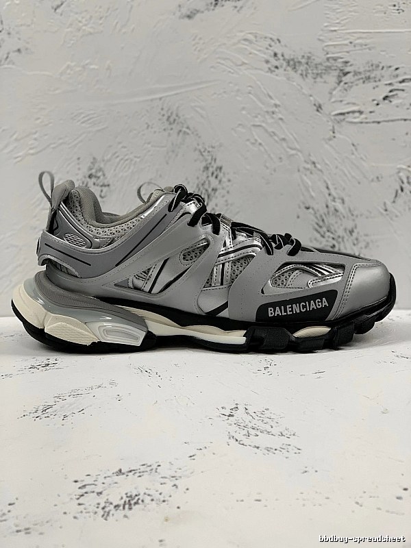 Balenciaga Track Sneaker with Gray Technical Runner Panels Detail