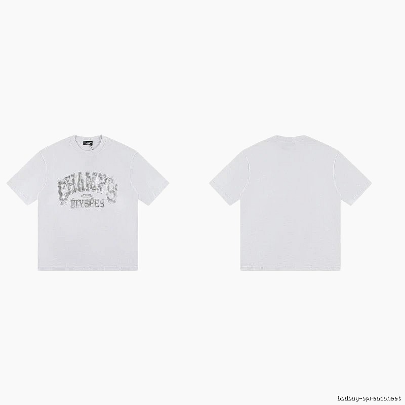 Balenciaga Vintage Distressed Lettering White T-Shirt