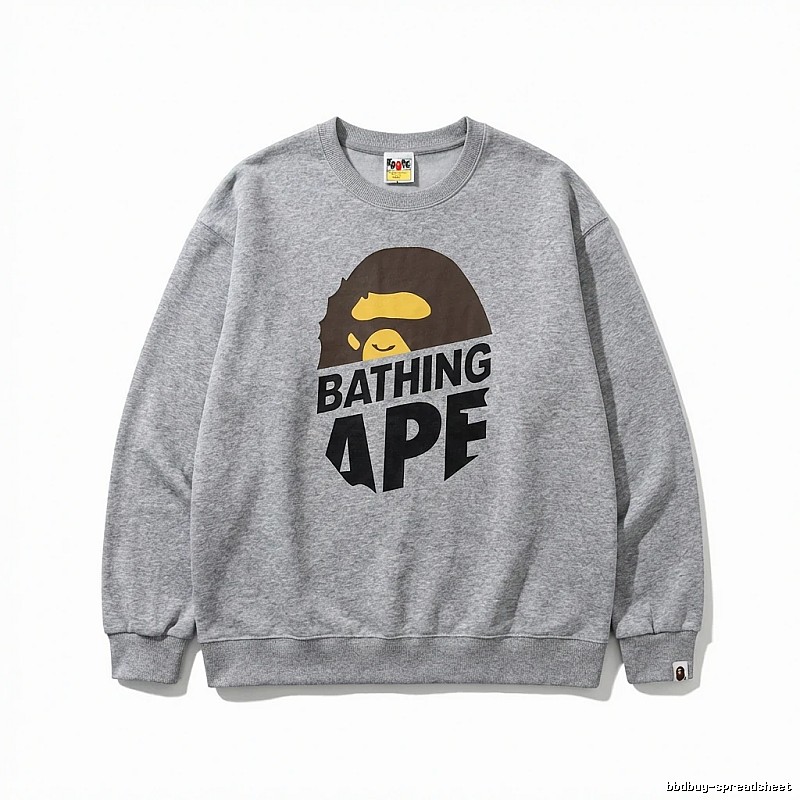 Bape Ape Head Grey Sweatshirt