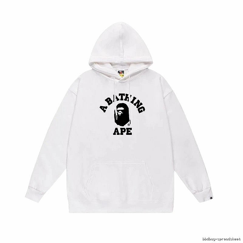 Bape Ape Head Simple White Sweatshirt