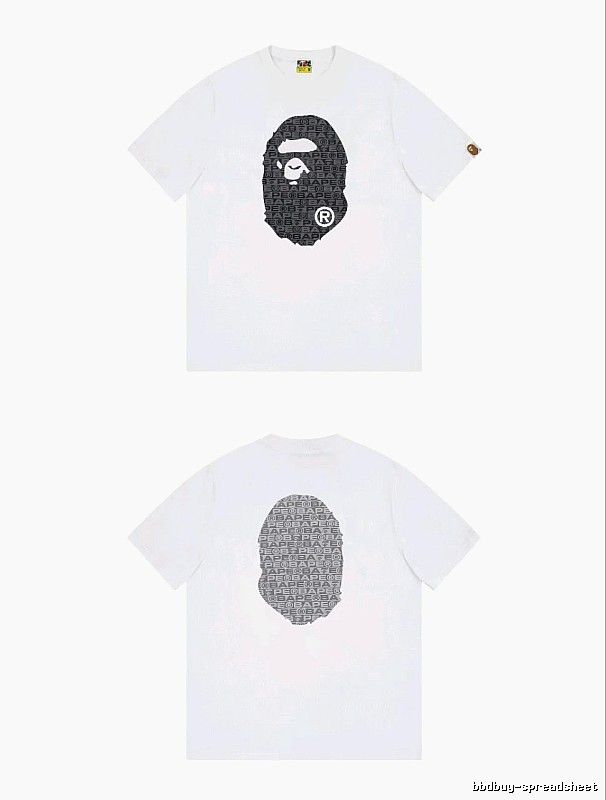 Bape Ape Head Simple White T-shirt