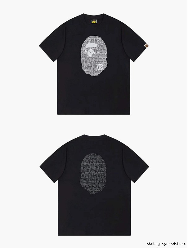 Bape Ape Head Trendy and Cool Black T-shirt