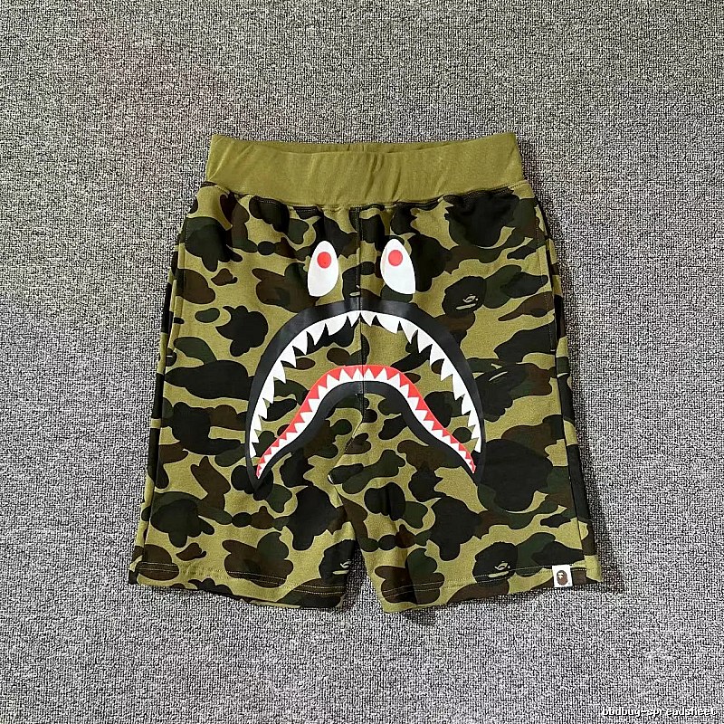 Bape camouflage shark-style shorts