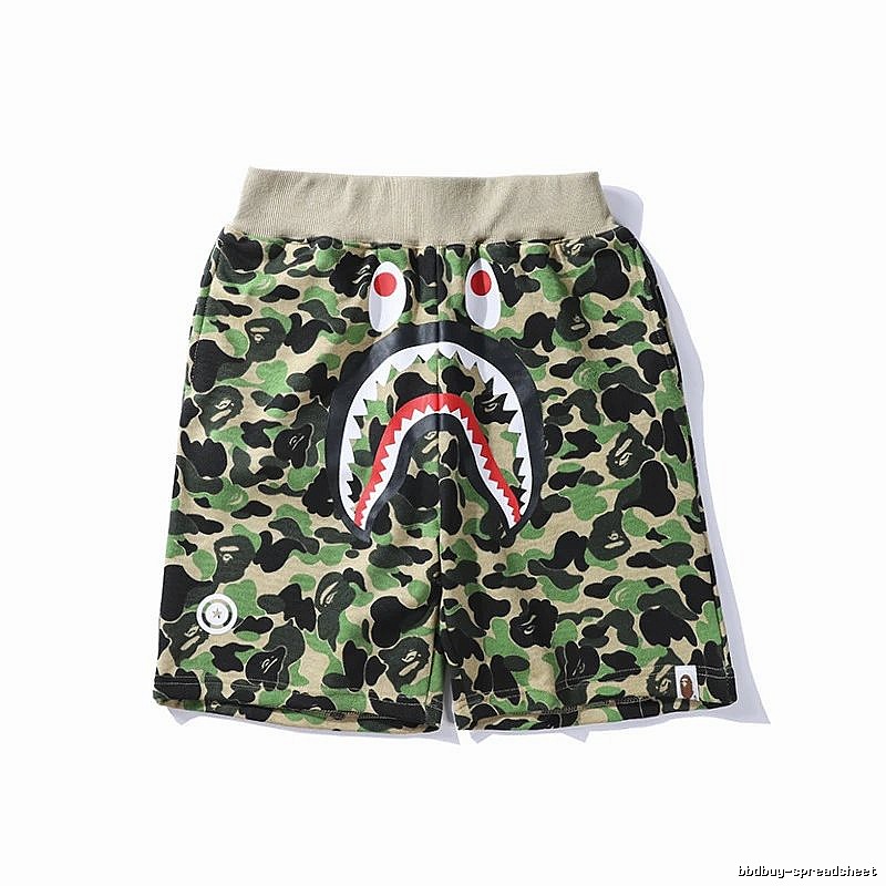 Bape camouflage shark-style shorts