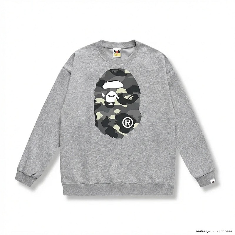 Bape camouflage style grey sweatshirt