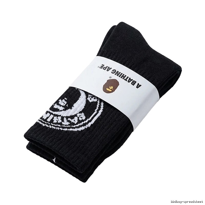 Bape classic trendy style black socks