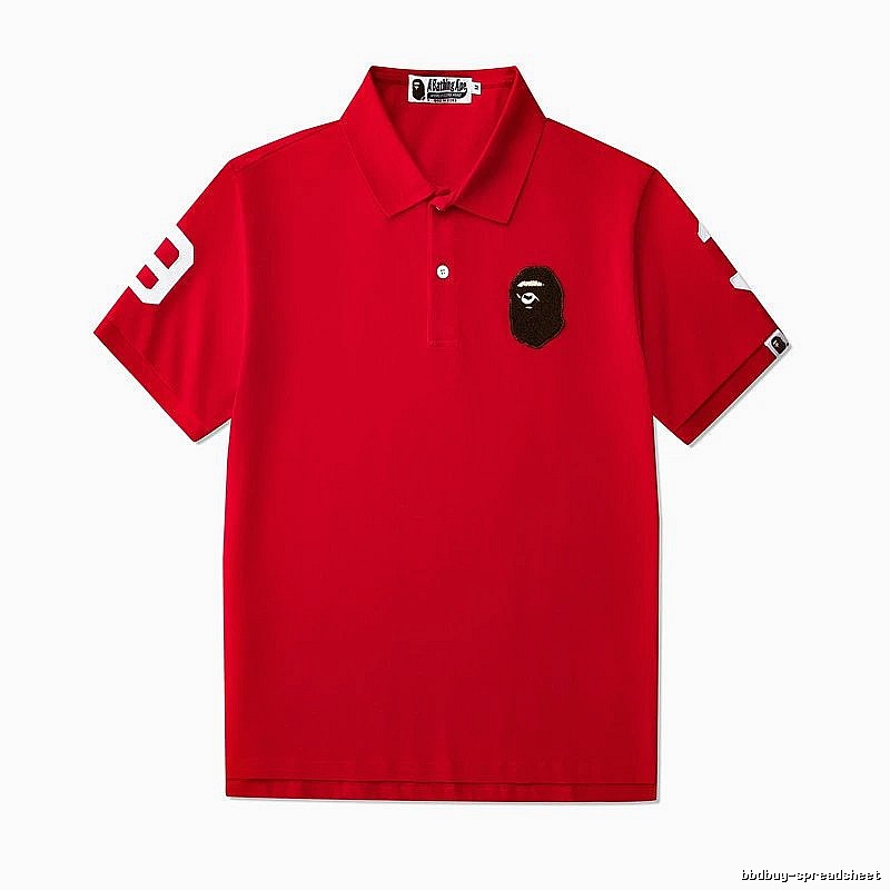 BAPE Travel Polo shirt White Polo Ape with Modern Look