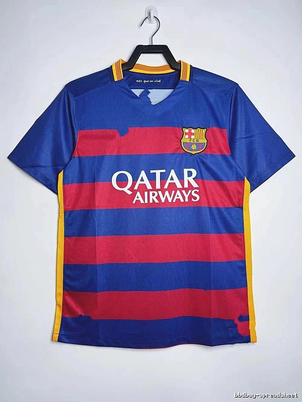 Barcelona Premium Style Retro soccer jersey Blue Red Barcelona for Minimal Outfits