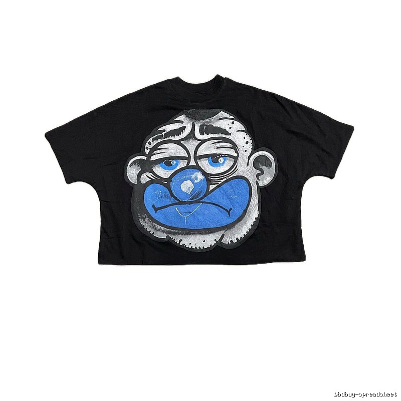 Billionaire Cartoon Trendy Brand Black T-shirt