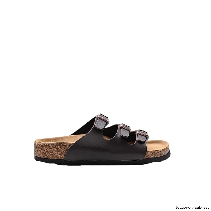 BIRKENSTOCK Casual Dark Brown Cork Slide Sandals