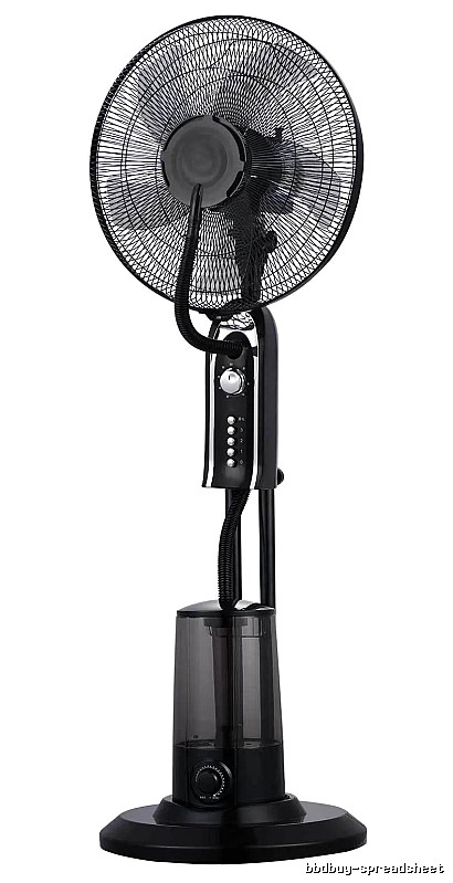 Bladeless Pedestal Cooling Fan For Room Airflow 18-inch Mechanical Control eu Plug