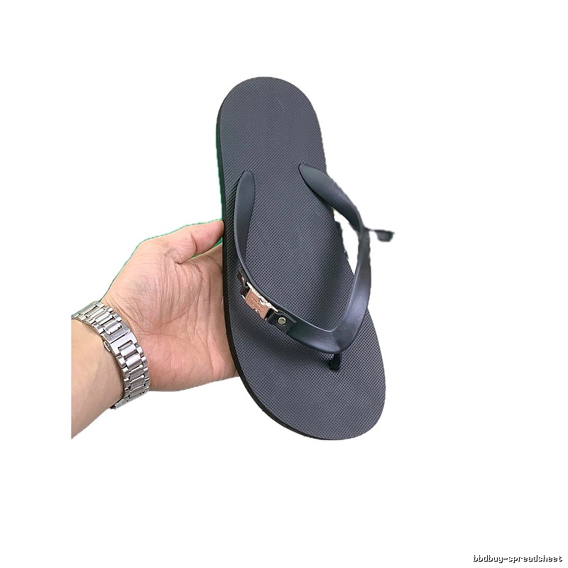 BOTTEGA VENETA Minimalist Style Black Flip-Flops