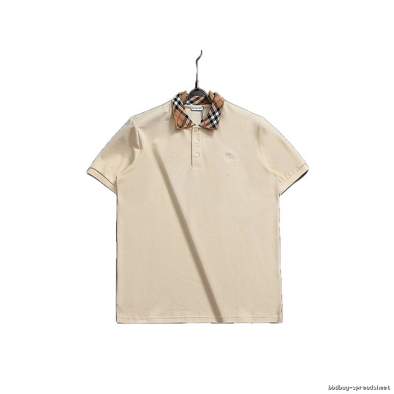 Burberry checkered British style short-sleeve