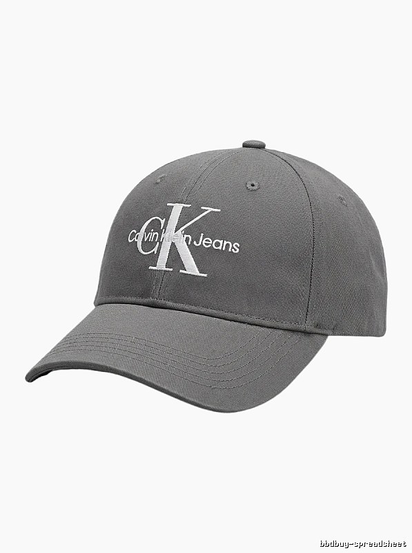 Calvin Klein (CK) minimalist style dark gray baseball cap