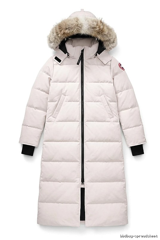 Canada Goose Long Cool White Down Jacket