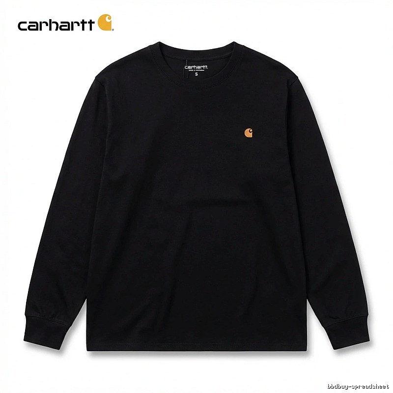 Carhartt basic black long-sleeve shirt