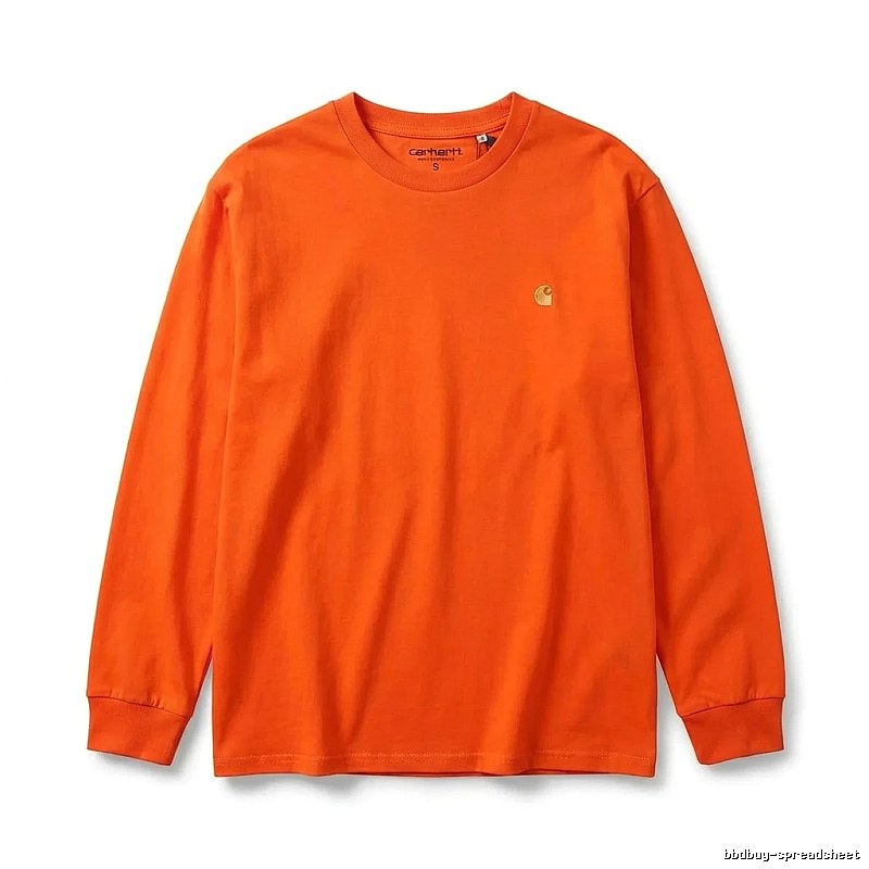 Carhartt basic orange long-sleeve