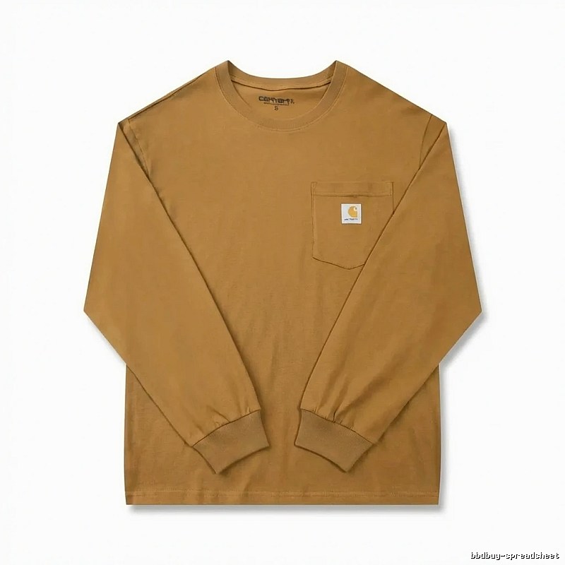 Carhartt basic retro brown long-sleeve