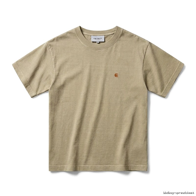 Carhartt Basic Simple Style Khaki T-shirt