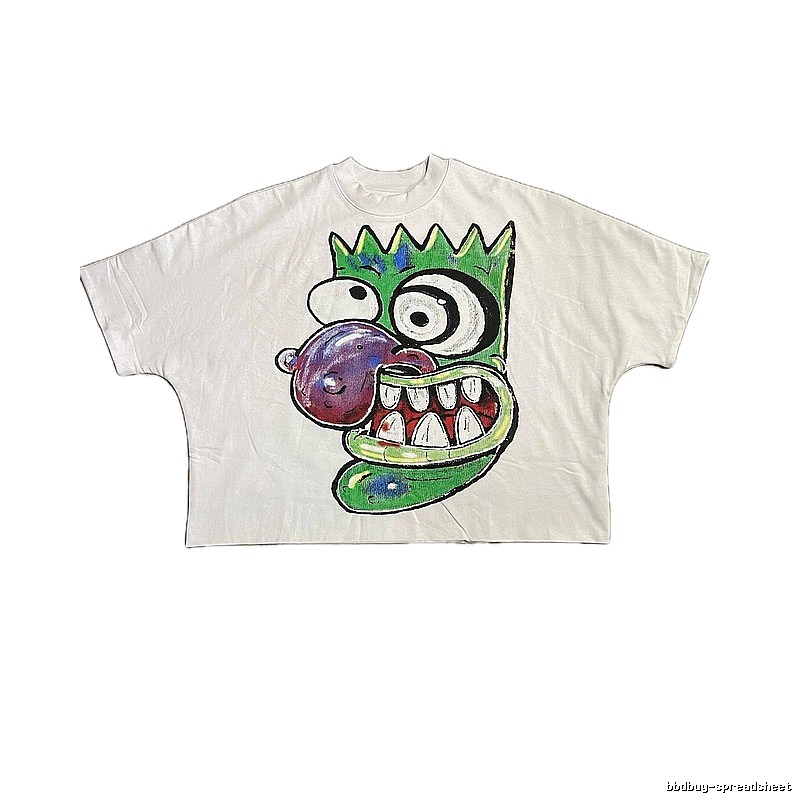 Cartoon-style white T-shirt for billionaires