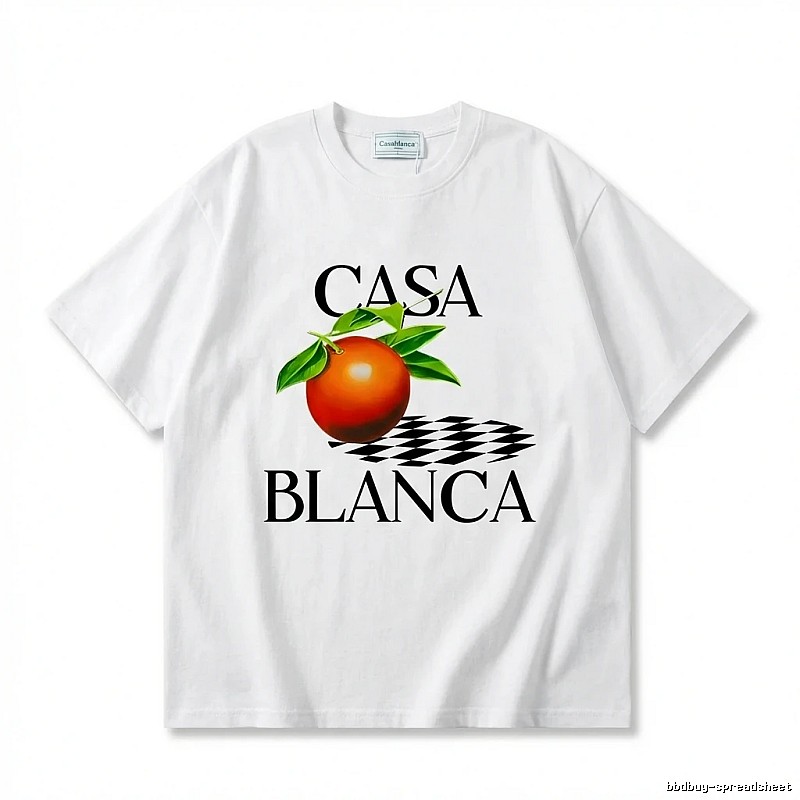 Casablanca Fruit Print White T-shirt