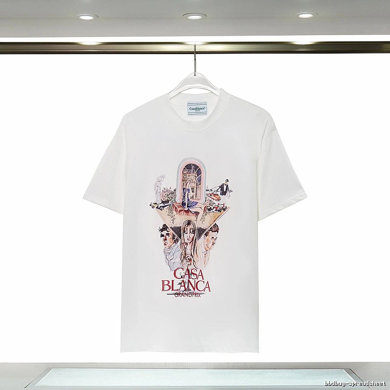 Casablanca Grand Prix Printed White T-shirt